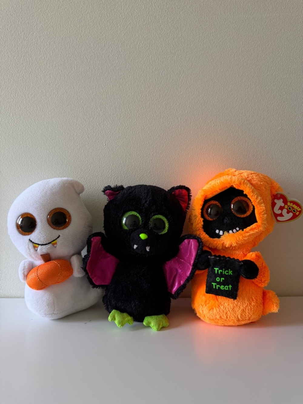 Beanie Boos Bundle | Grinner the Ghoul + Igor the Vampire Bat + Scream the Ghost